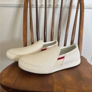 Roots Canada Annex Cabin Leather White Slip On Shoes Men’s Size 10.5